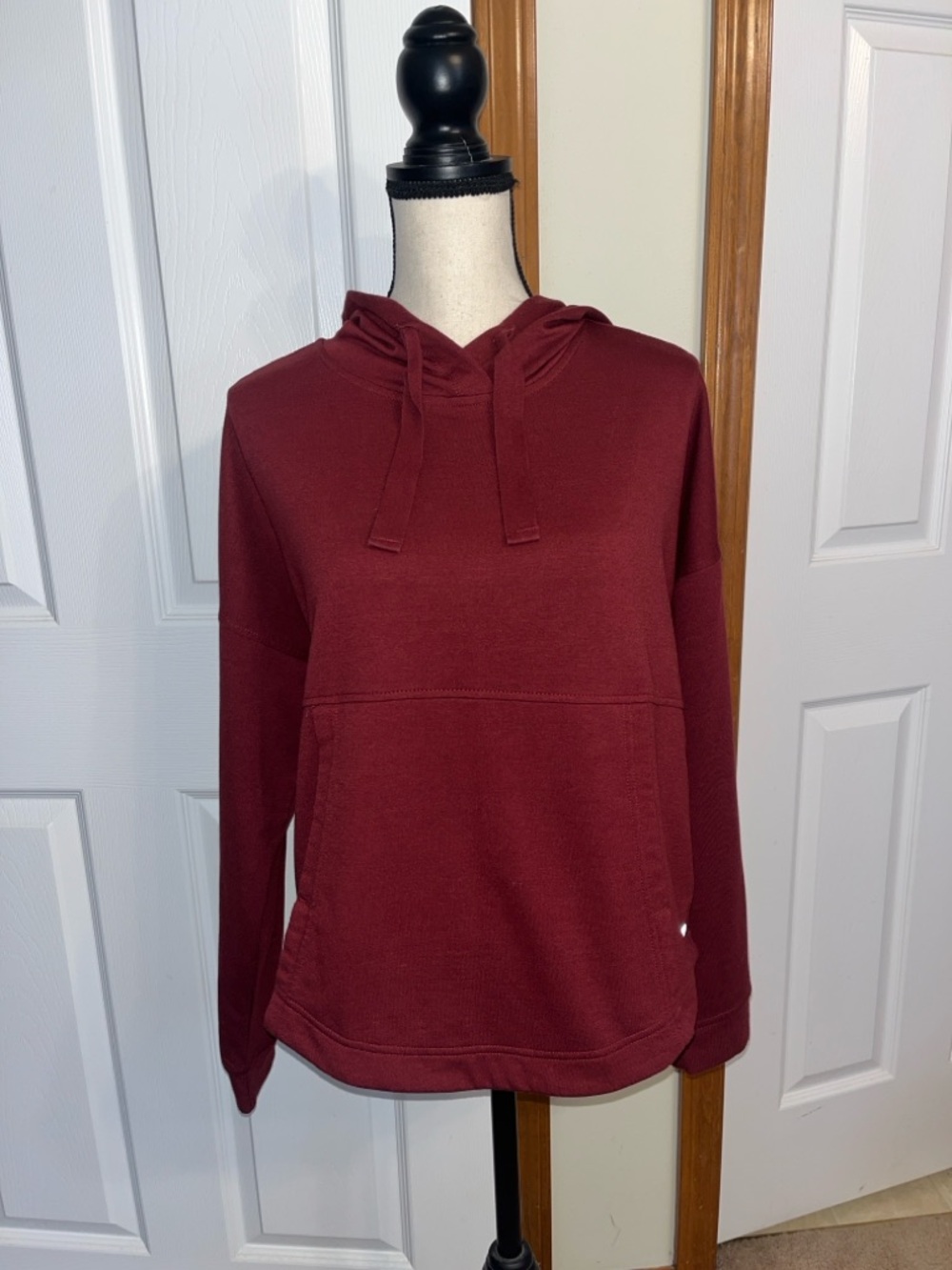 Apana Maroon Athleisure Hoodie